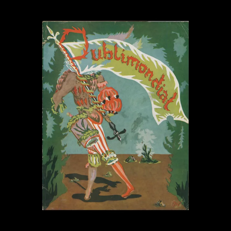 Publimondial 28, 1950. Cover design by Jean-Yves Piqué.