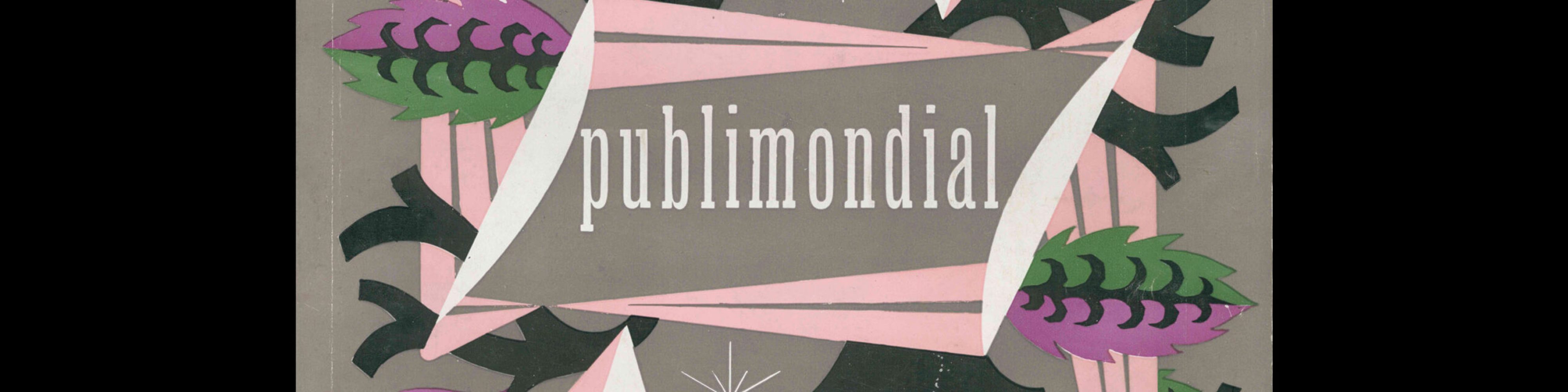Publimondial 50, 1953. Cover design by Bernard Baudouin