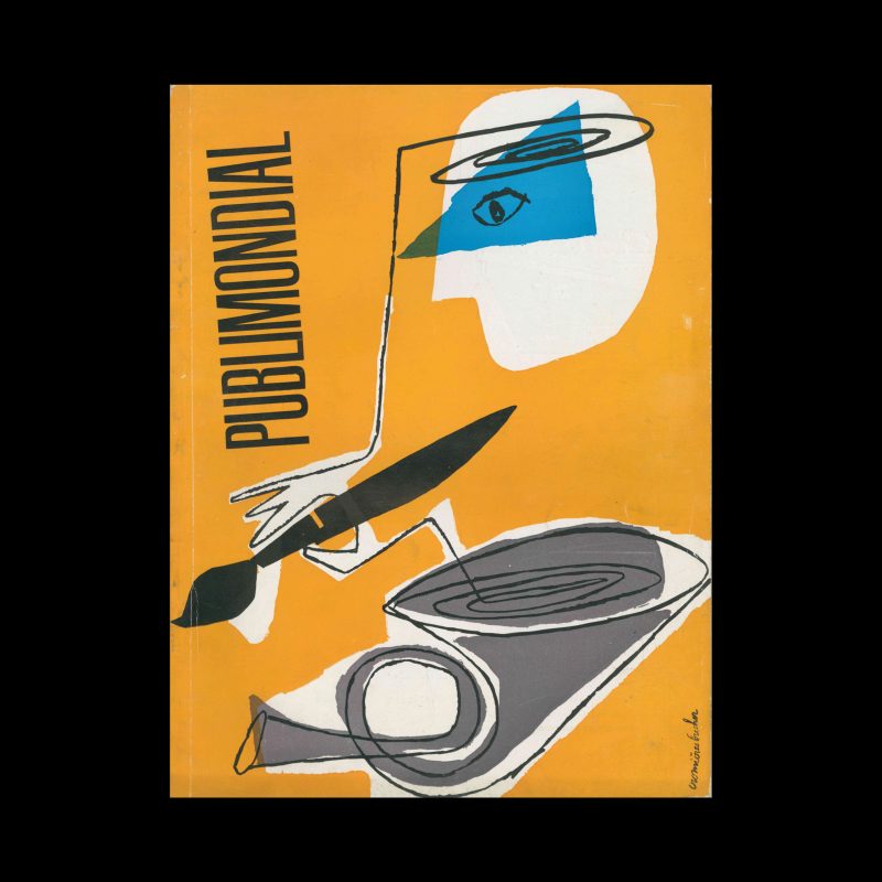 Publimondial 58, 1954. Cover design by Huguette & Etienne Bucher Cromieres