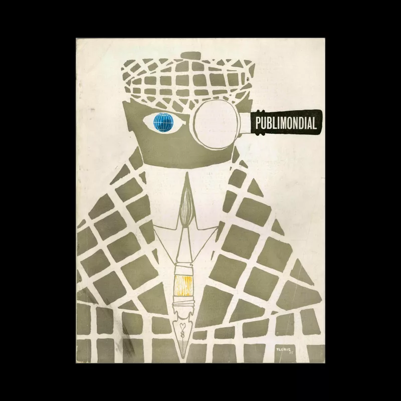 Publimondial 70, 1955. Cover design by De Floris