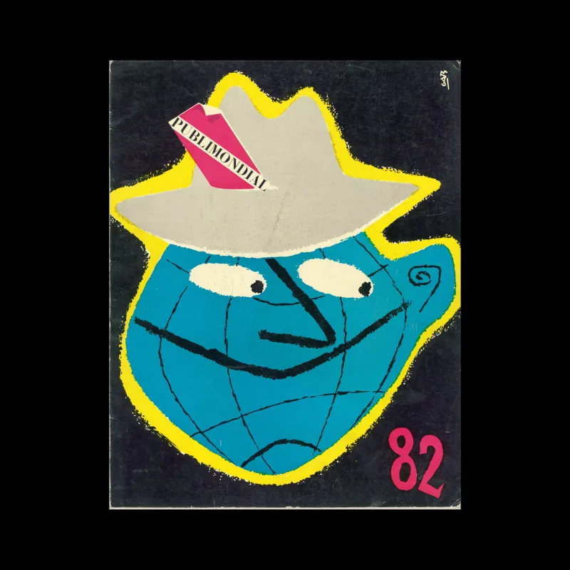 Publimondial 82, 1956. Cover design by Gab
