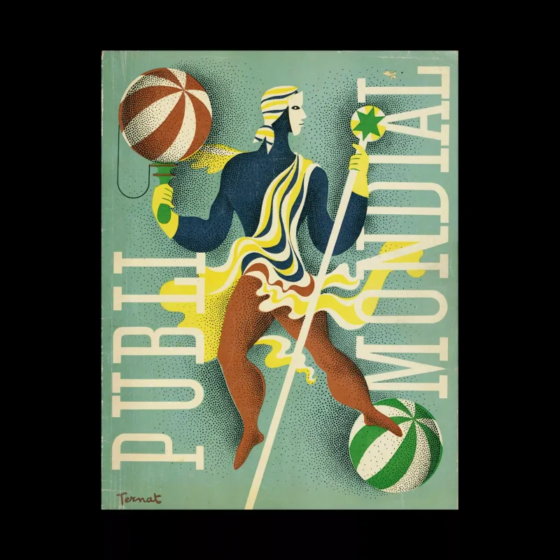Publimondial 9, 1947. Cover design by Paul Ternat