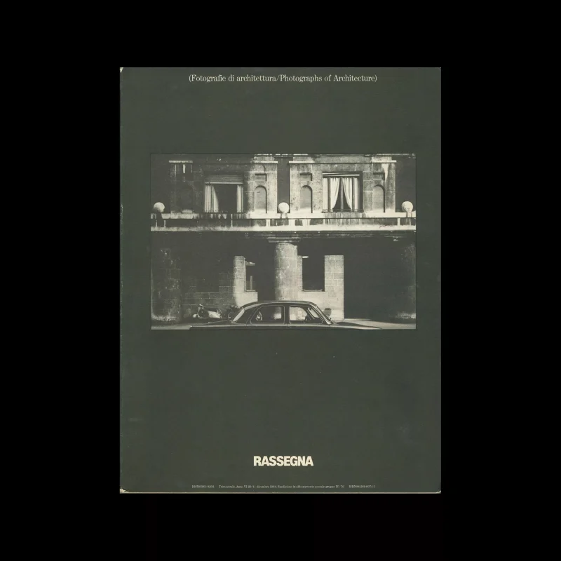 Rassegna 20, Fotografie Di Architettura / Photographs of Architecture, 1984