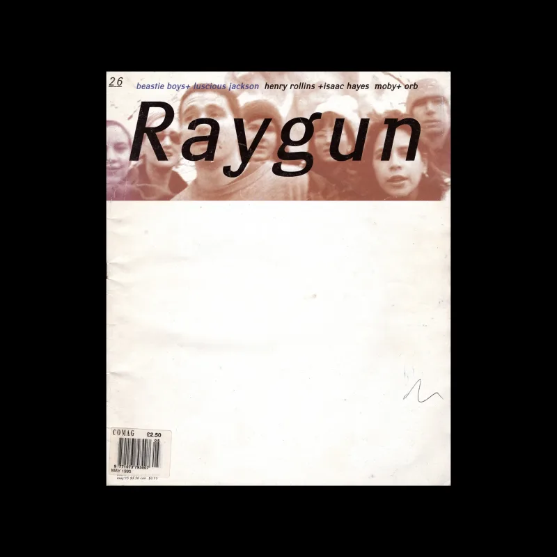 Raygun Magazine, 26, May 1995. Design by David Carson