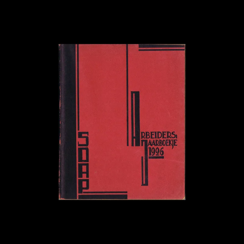 S.D.A.P. / N.V.V. Arbeidersjaarboekje 1926, 1926. Cover design by Fré Cohen