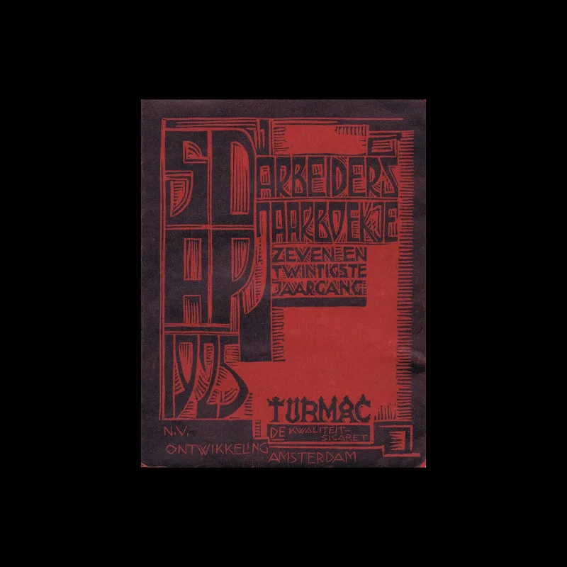 S.D.A.P. / N.V.V. Arbeidersjaarboekje 1927, 1927. Cover design by most likely Fré Cohen