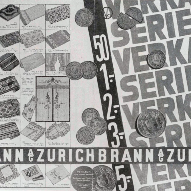 Advertising the German Store by Jan Tschichold illustrated with design by Brann, 1931