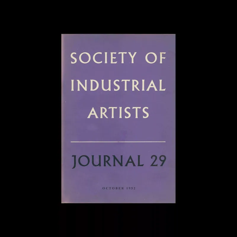 Society of Industrial Artists, 29, October 1952