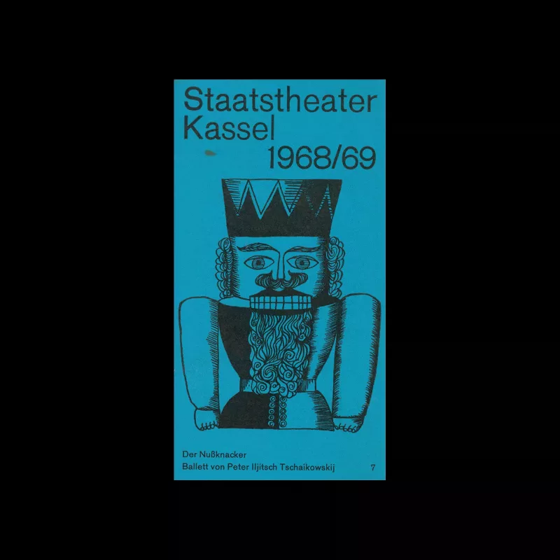 Staatstheater Kassel 1968/69. Programm Nr. 7, Der Nußknacker, 1968. Designed by Karl Oskar Blase