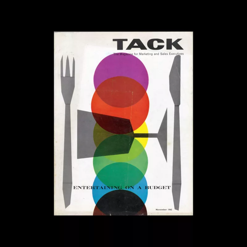 Tack, The Magazine for Marketing and Sales Executives, November 1962. Cover design by Dean Bradley