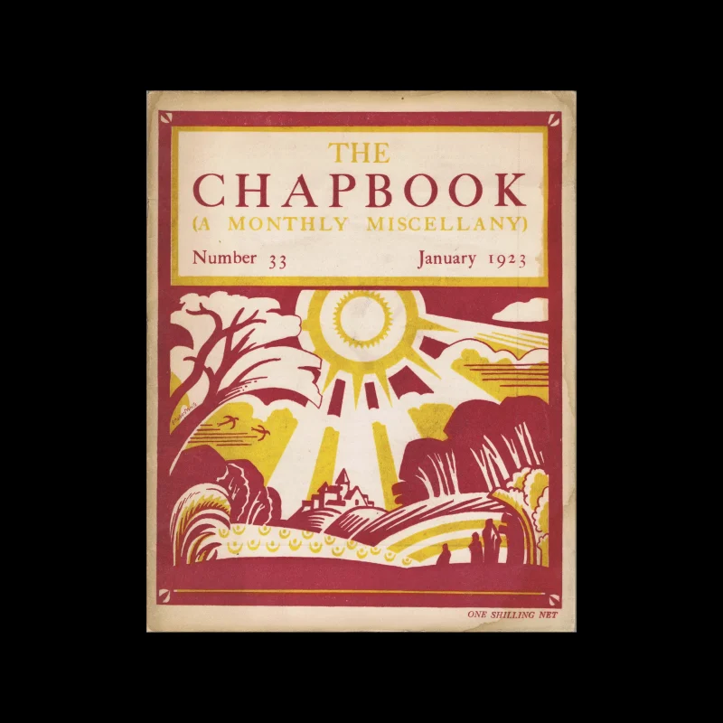 The Chapbook, The Westminster Press, No. 33. January 1923. Cover design by Ethelbert White