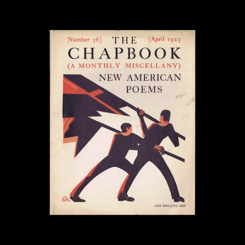 The Chapbook, The Westminster Press, No. 36. April 1923. Cover design by Edward McKnight Kauffer