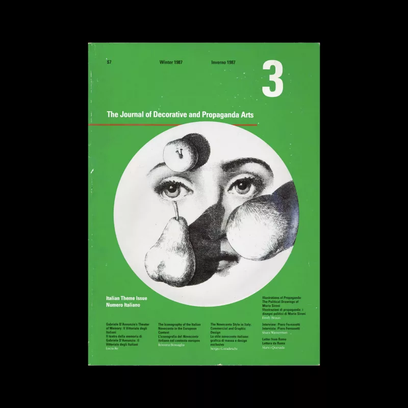 The Journal of Decorative and Propaganda Arts 03, Italian Theme Issue, Winter 1987