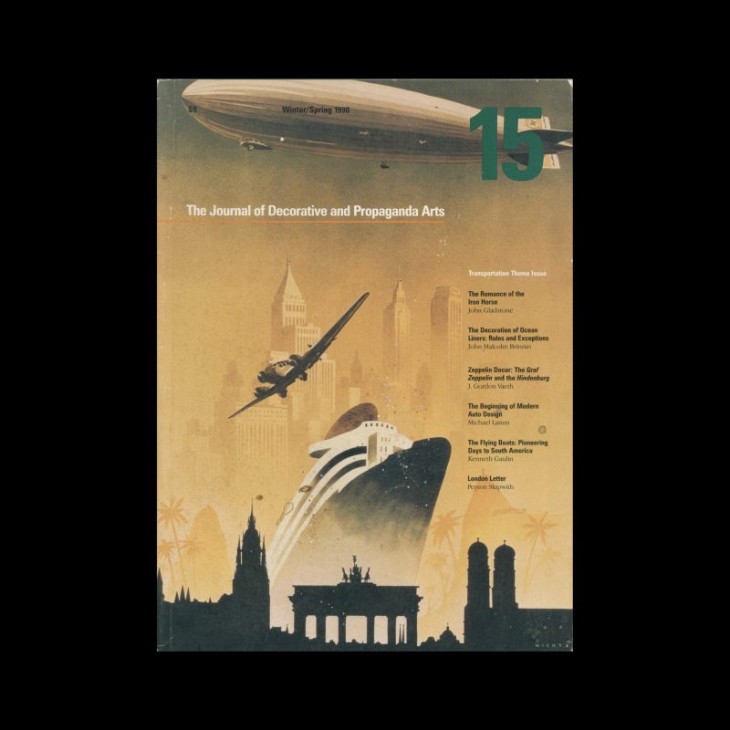 The Journal of Decorative and Propaganda Arts 15, Transportation Theme Issue, Spring 1990