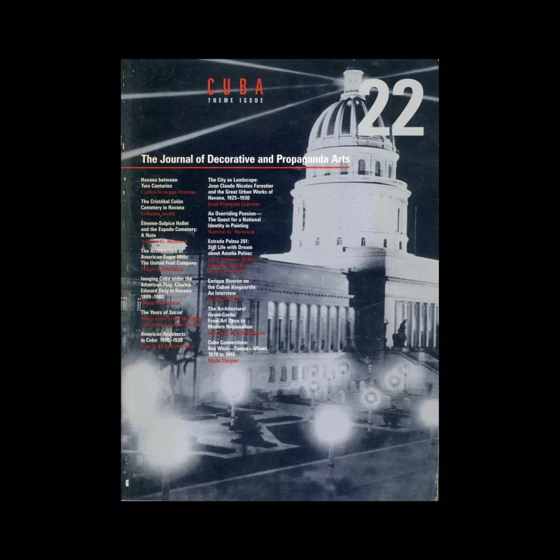 The Journal of Decorative and Propaganda Arts 22, Cuba Theme Issue 1996