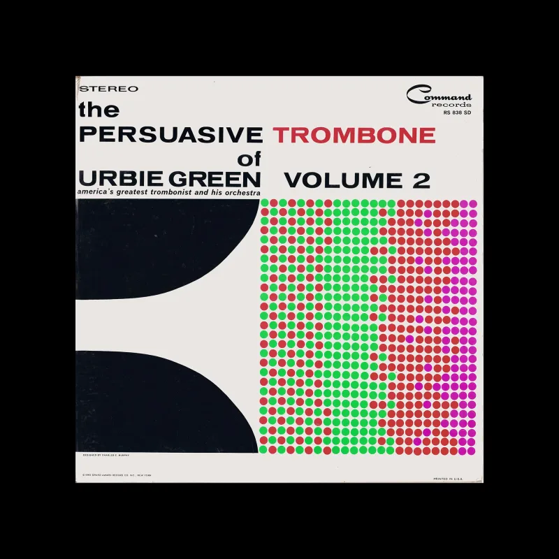 The Persuasive Trombone of Urbie Green Volume 2, Command Records, New York, 1962. Art Direction by Charles E. Murphy,