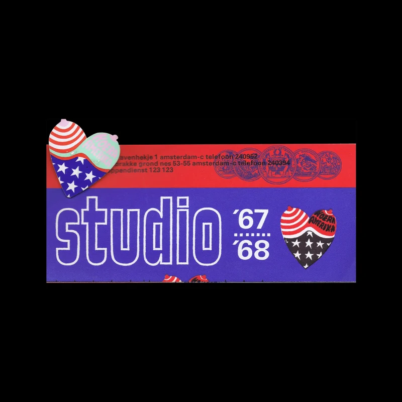 The Studio, Programme 1967-68. Designed by Jan Bons