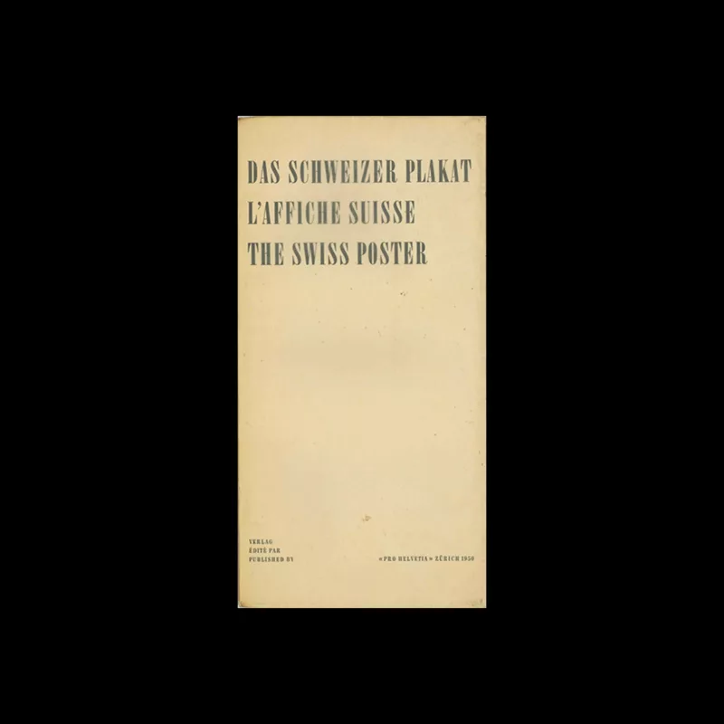 The Swiss Poster, Pro Helvetia, 1950