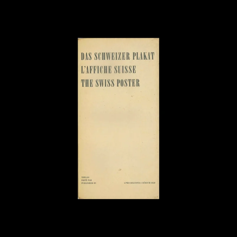 The Swiss Poster, Pro Helvetia, 1950