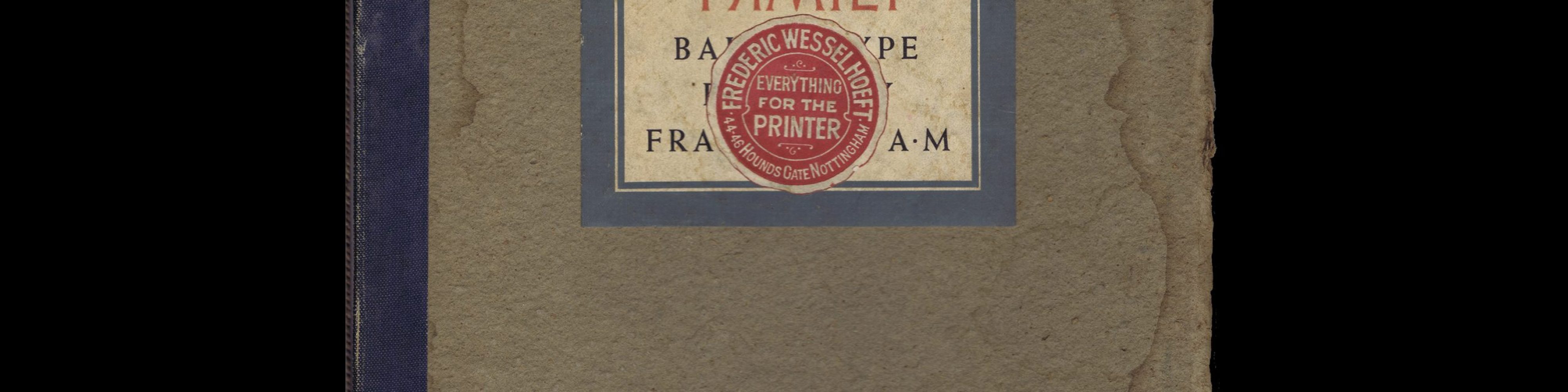 The Weiss Family, Bauer Type Foundry, 1931