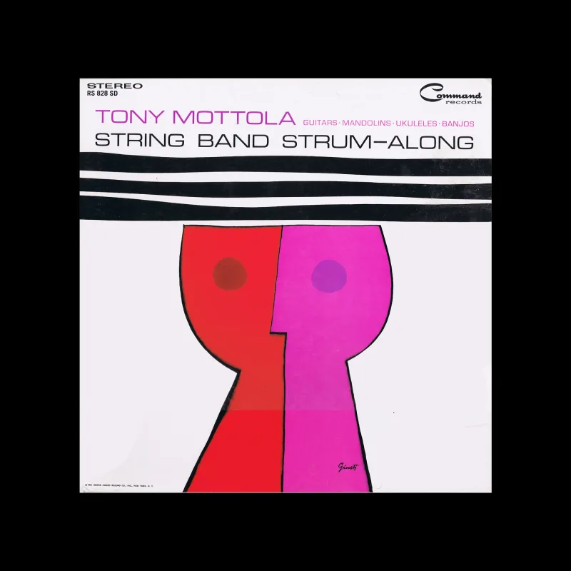 Tony Mottola – String Band Strum-Along, Command Records, New York, 1962. Cover design by George Giusti