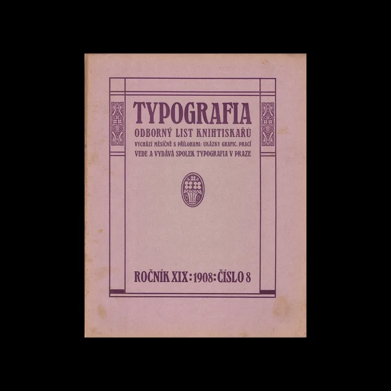 Typografia, ročník 19, 08, 1908