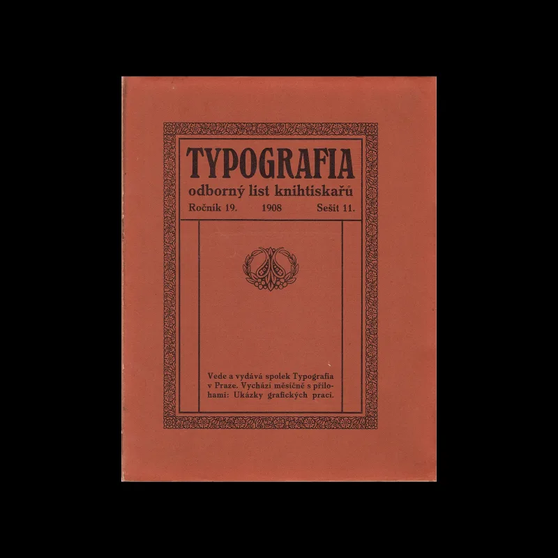 Typografia, ročník 19, 11, 1908
