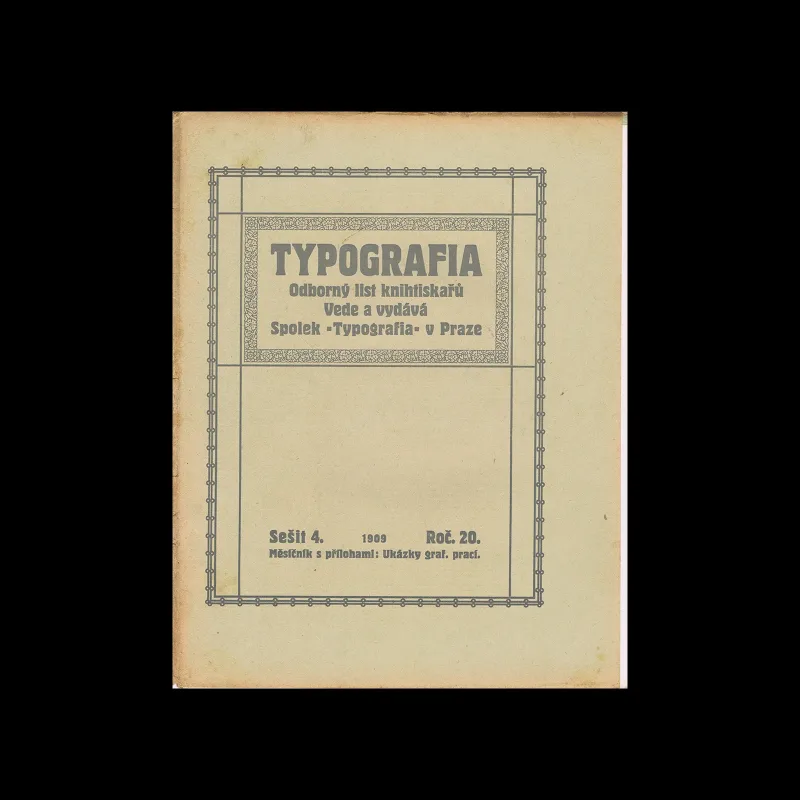 Typografia, ročník 20, 04, 1909