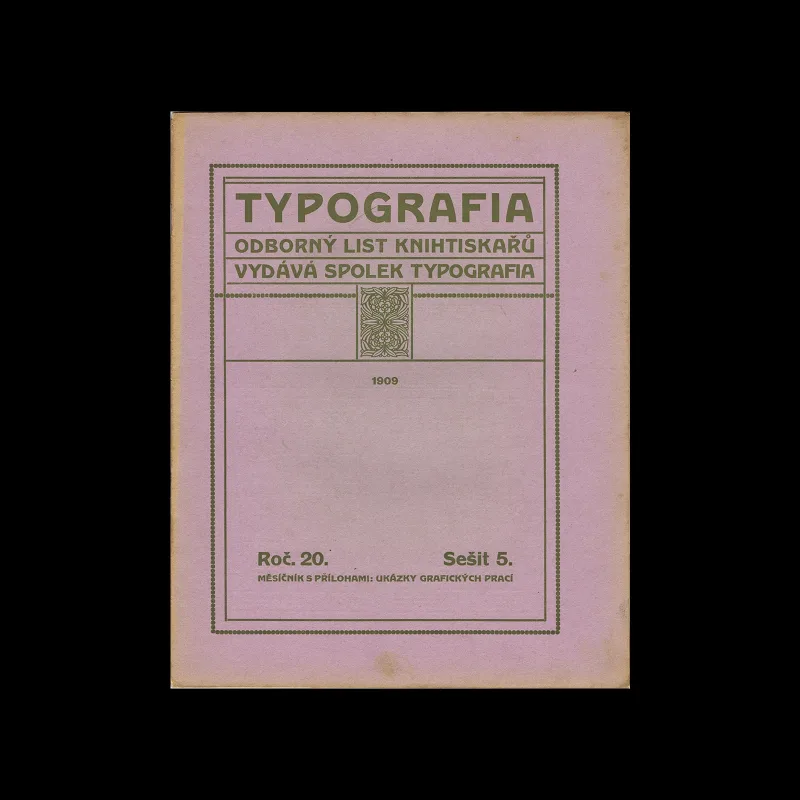 Typografia, ročník 20, 05, 1909