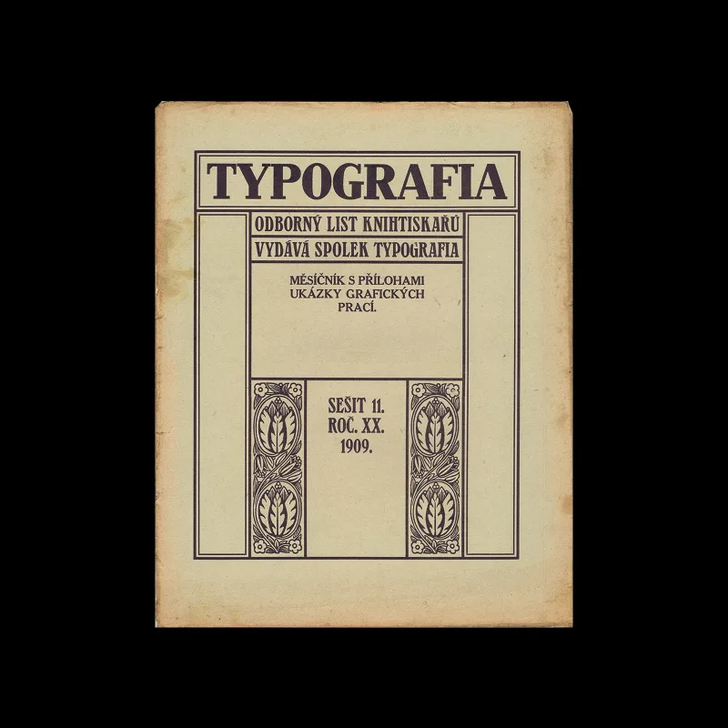Typografia, ročník 20, 11, 1909