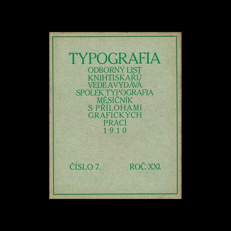Typografia, ročník 21, 07, 1910