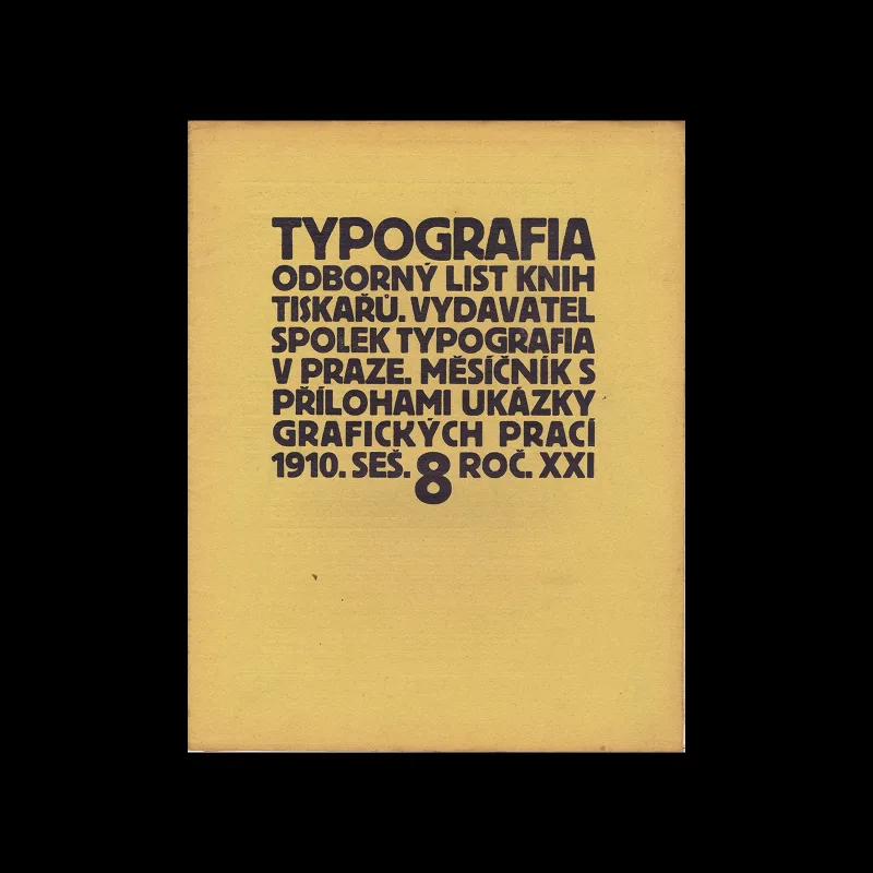 Typografia, ročník 21, 08, 1910