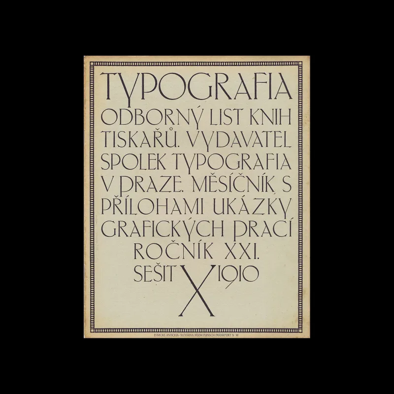 Typografia, ročník 21, 10, 1910