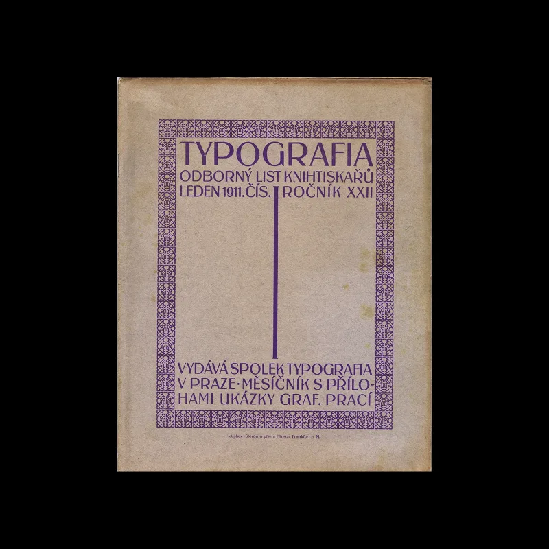 Typografia, ročník 22, 01, 1911