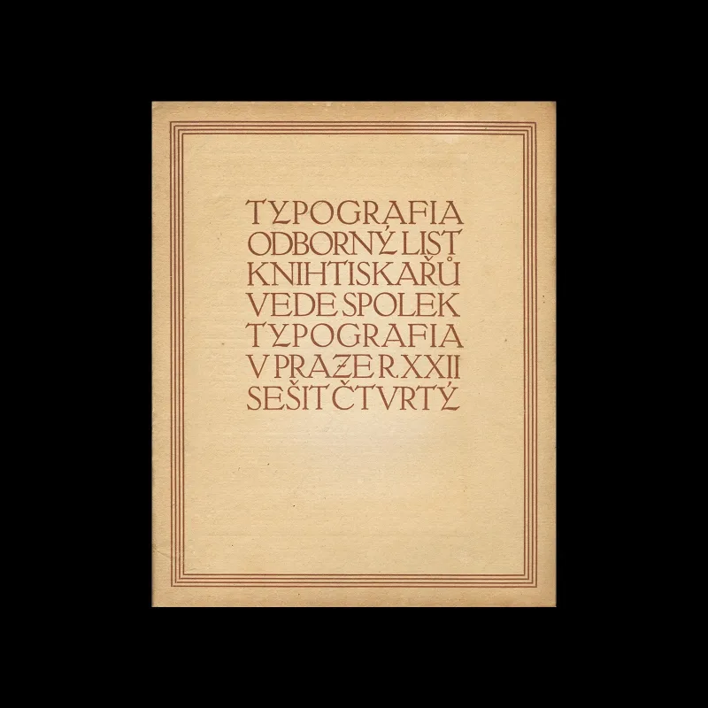 Typografia, ročník 22, 04, 1911