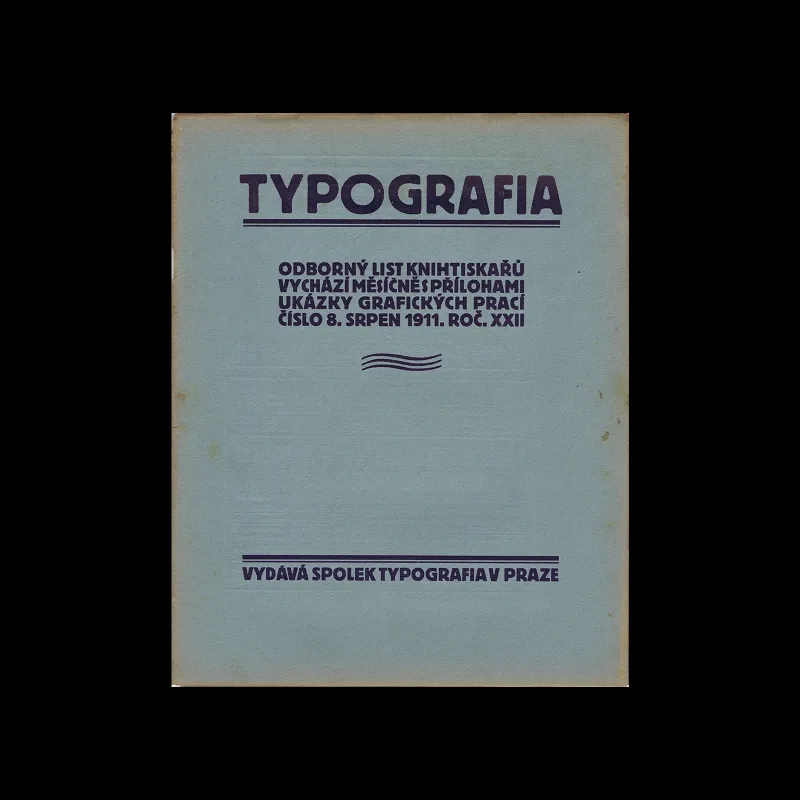 Typografia, ročník 22, 08, 1911