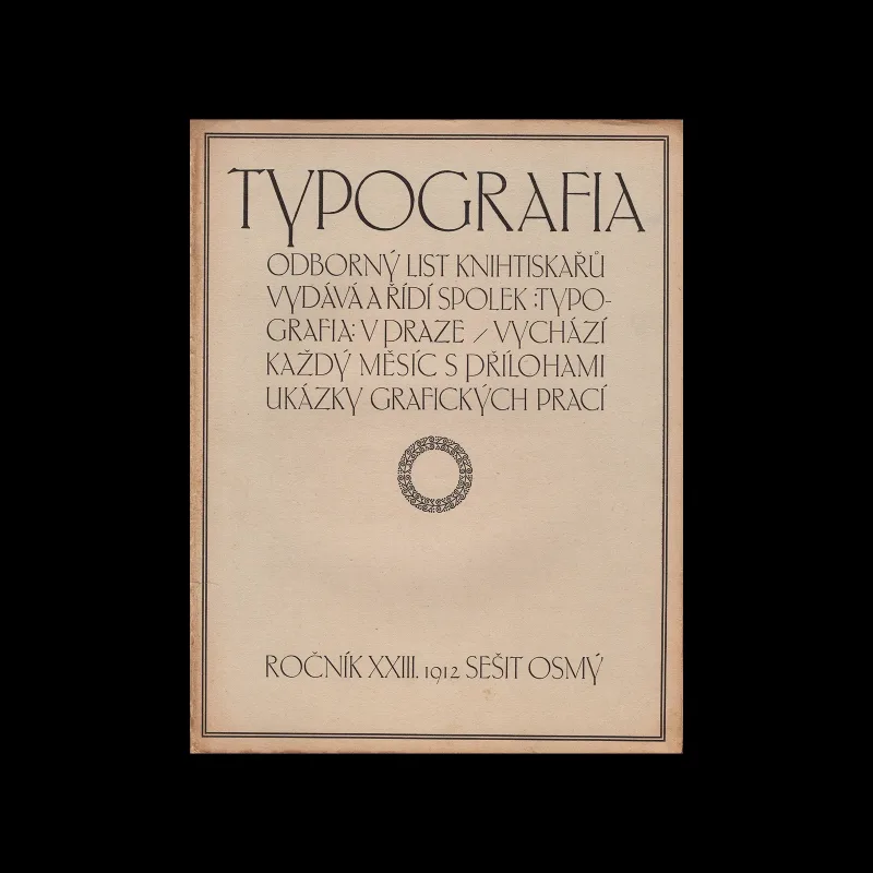 Typografia, ročník 23, 08, 1912