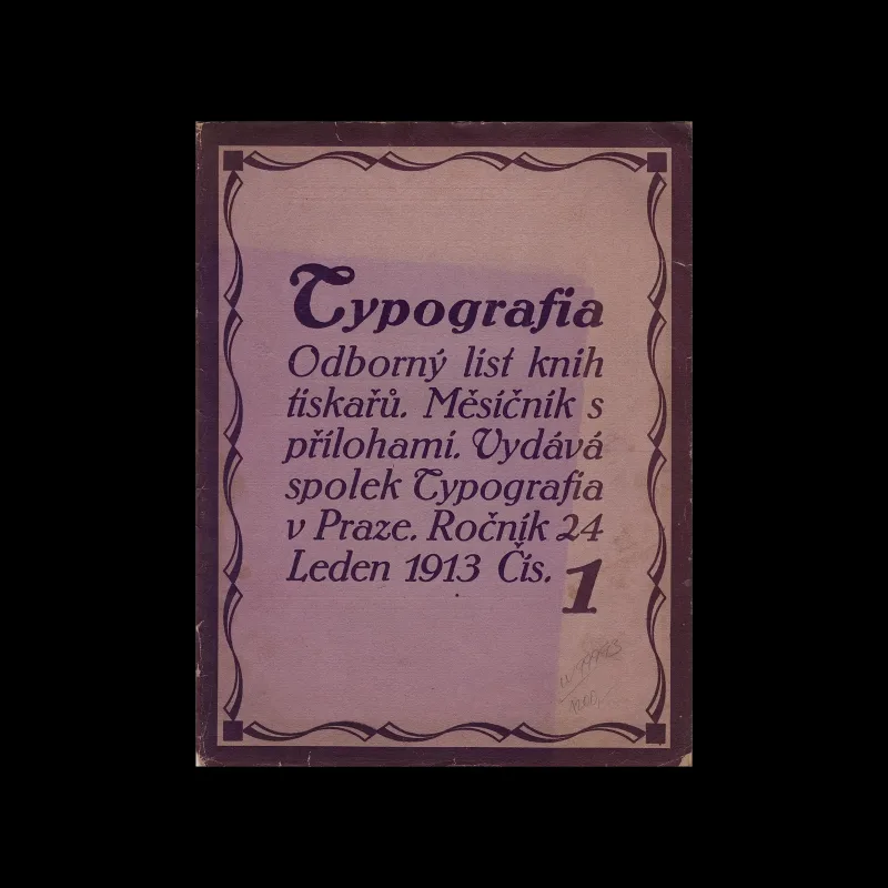 Typografia, ročník 24, 01, 1913