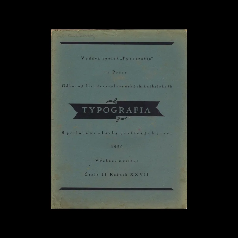 Typografia, ročník 27, 11, 1920