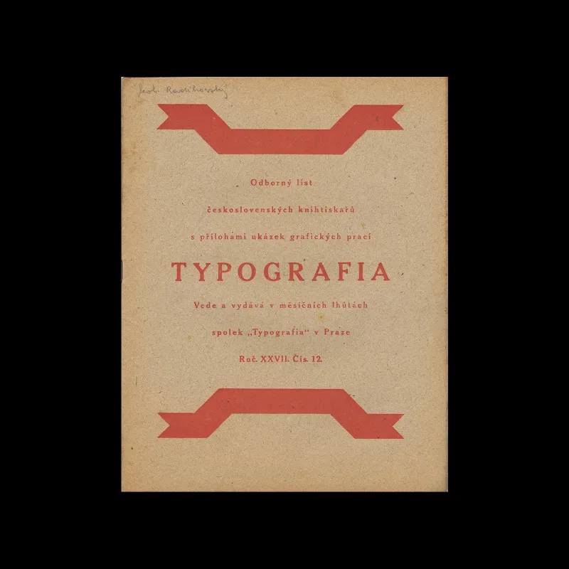 Typografia, ročník 27, 12, 1920