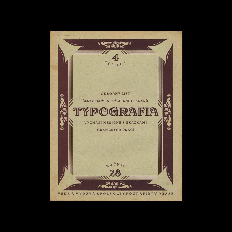 Typografia, ročník 28, 04, 1921