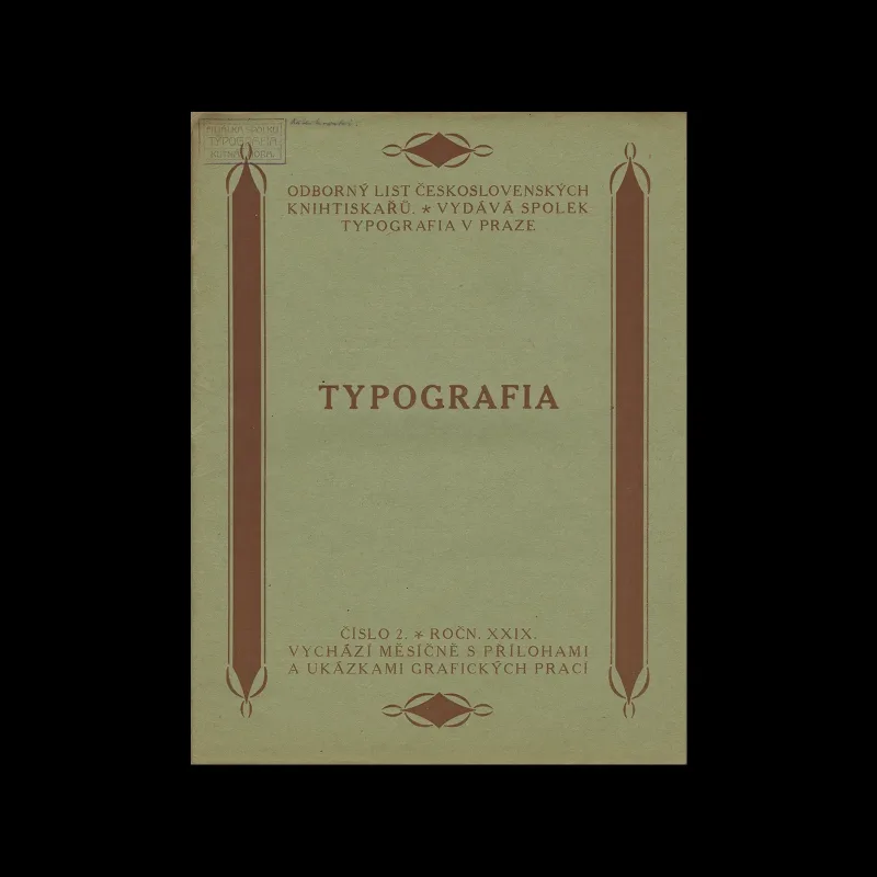 Typografia, ročník 29, 02, 1922