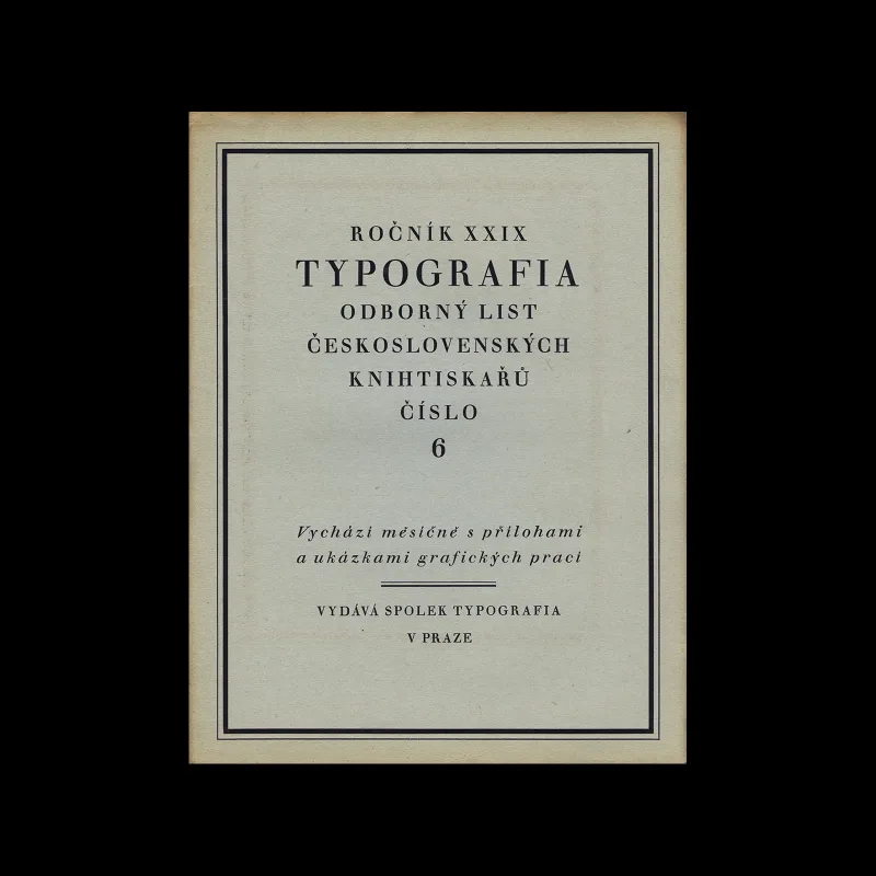 Typografia, ročník 29, 06, 1922