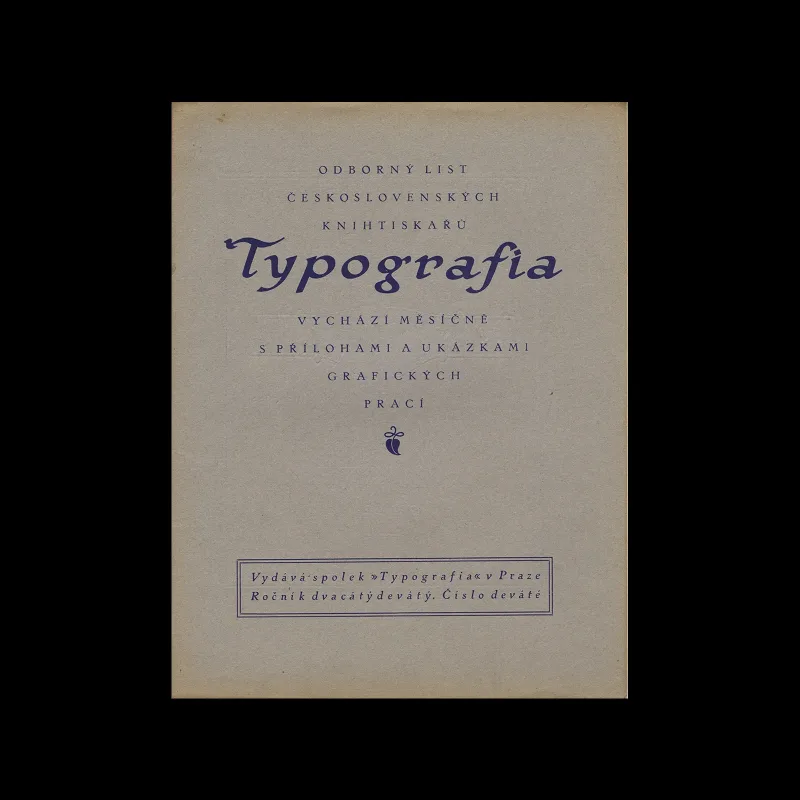 Typografia, ročník 29, 09, 1922