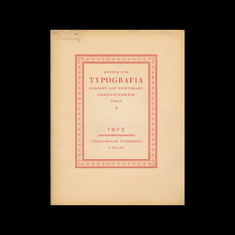 Typografia, ročník 30, 02, 1923