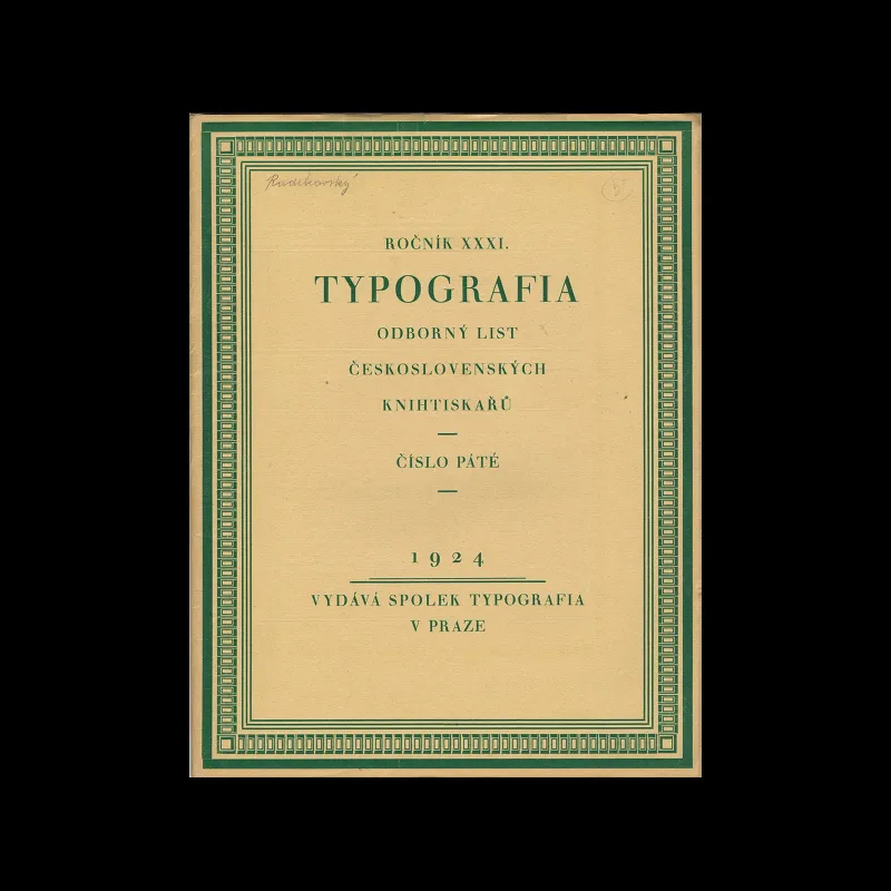 Typografia, ročník 31, 04, 1924