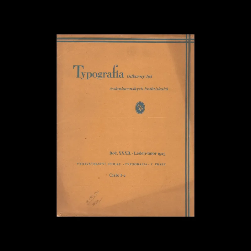 Typografia, ročník 32, 01-02, 1925