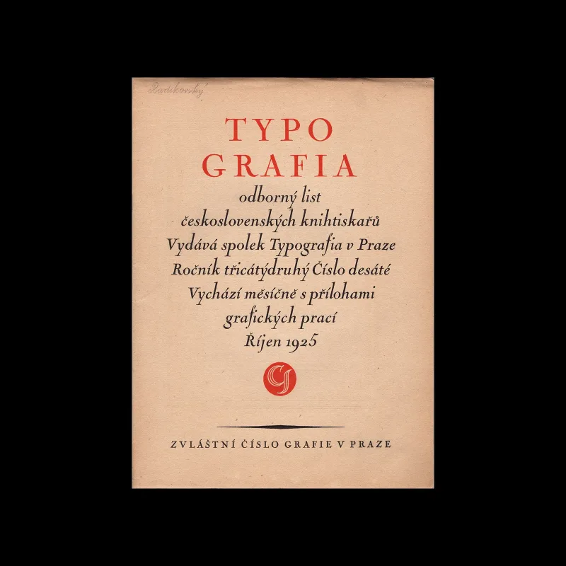 Typografia, ročník 32, 10, 1925