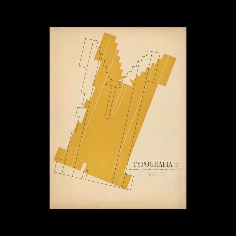Typografia, ročník 51, 02, 1949. Cover design by V. Siksta