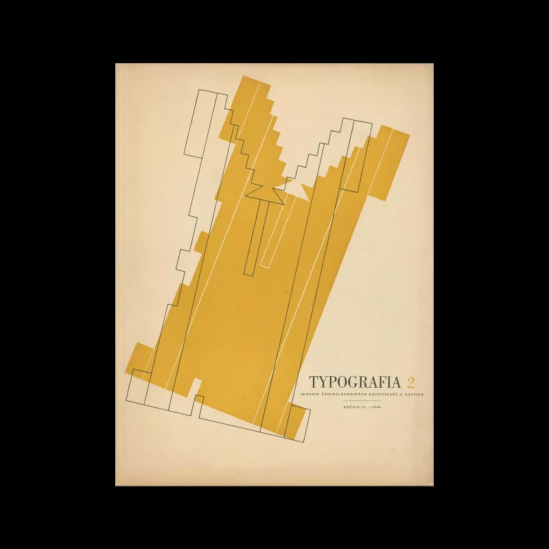 Typografia, ročník 51, 02, 1949. Cover design by V. Siksta
